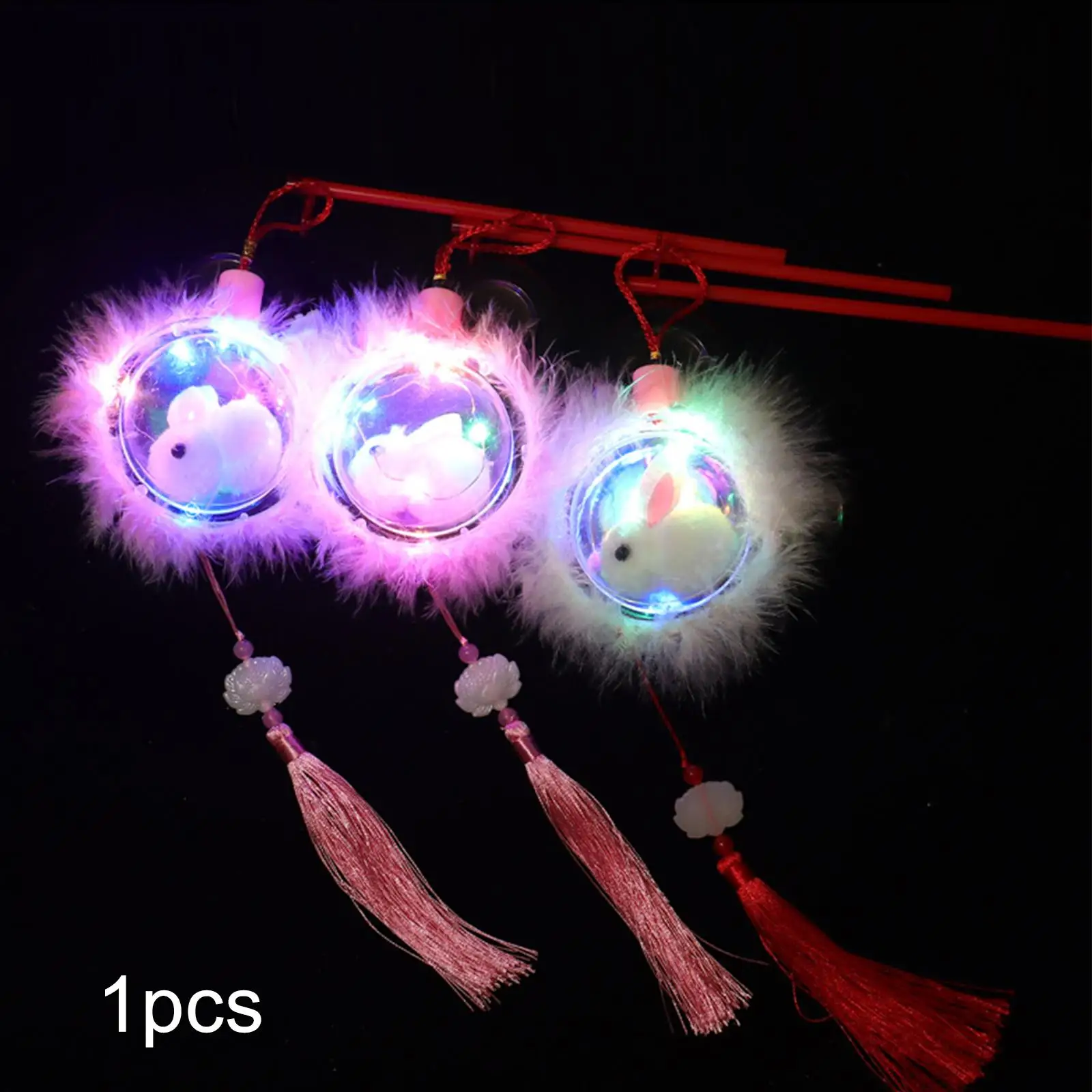 Mid Autumn Festival Lantern Making Props Rabbit Lantern for Spring Festival