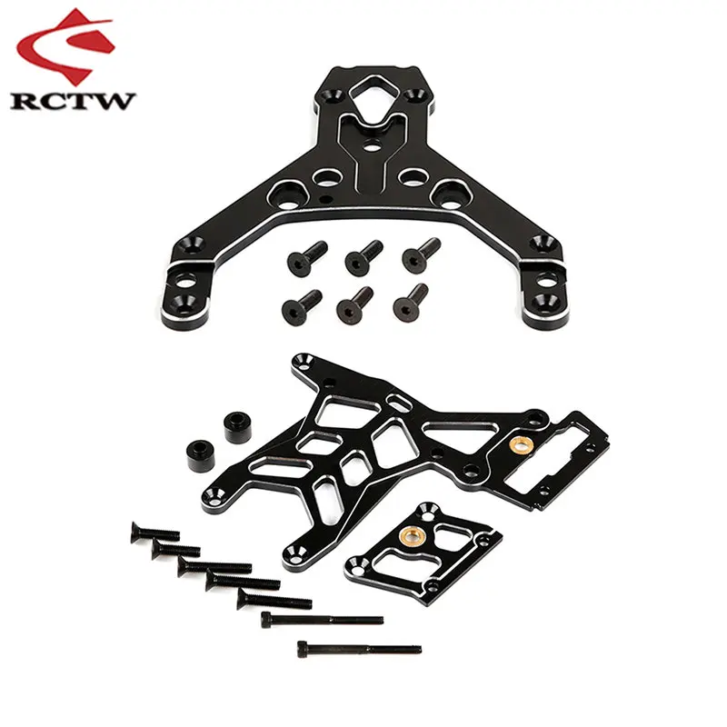 High Quality CNC Thickened Front or Rear Upper Connection Plate Set for 1/5 HPI ROFUN ROVAN KM BAJA 5B 5T 5SC Truck Rc Car Parts