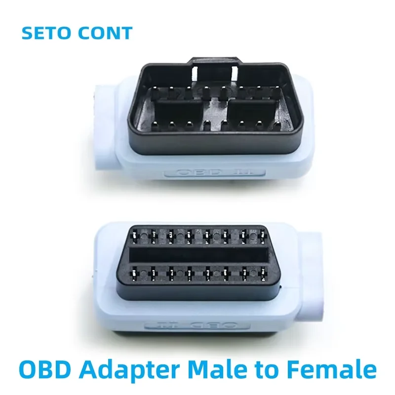 Mini Type OBD Adapter Male to Female Light Blue Color OBDII Splitter 16 Pin Full Connected OBD2 Converter OBD Extension Kit