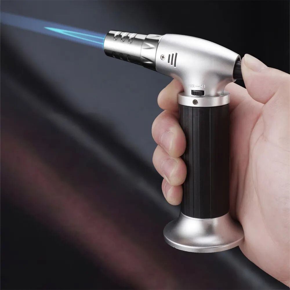 Metal Ethane Torch Multifunctional Outdoor Barbecue Kitchen Baking Lighter Gun Culinary for Cooking Gas BBQ