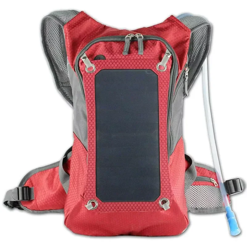 Waterproof Solar Panel Backpack Anti Theft Laptop Bag for Camping Hiking Travel with USB Charging Port Outdoor Notebook 5