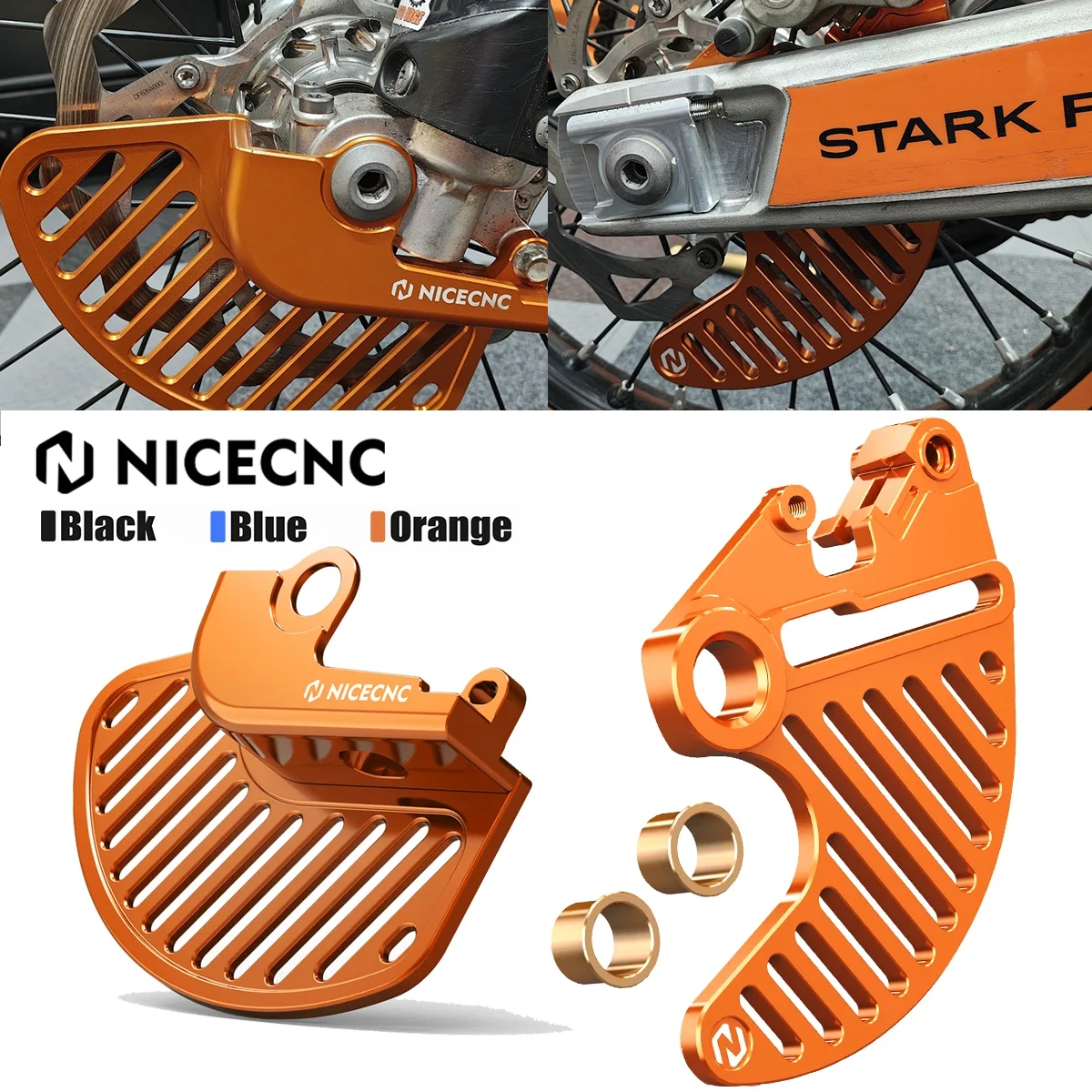 

NICECNC For 2025 2024 Stark Varg EX MX Front Rear Brake Disc Guard Cover Kit For Stark Varg MX EX Accessories Electric Dirt Bike