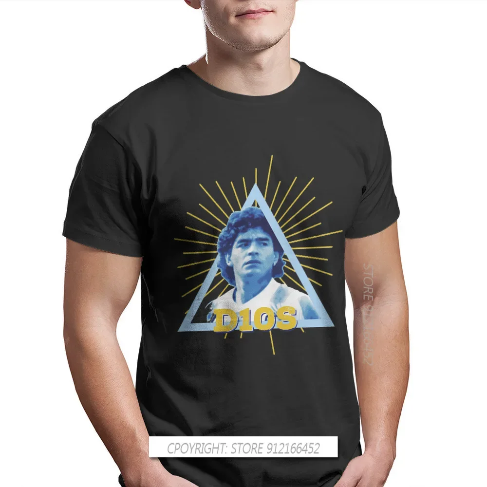 Diego Armando Maradonnaa Franco RIP Mourns Tees Pure Cotton TShirts Argentine Football Player The Golden Kid Winner D10S T Shirt