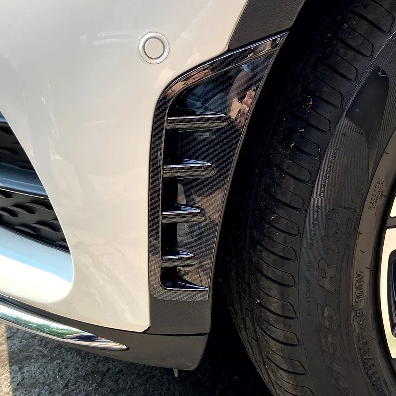 تنطبق على مرسيدس بنز GLC 2020 + GLC260 GLC300 شريط أمامي مدخل الهواء سكين الهواء الخارجي تعديل ملصق السيارة #2