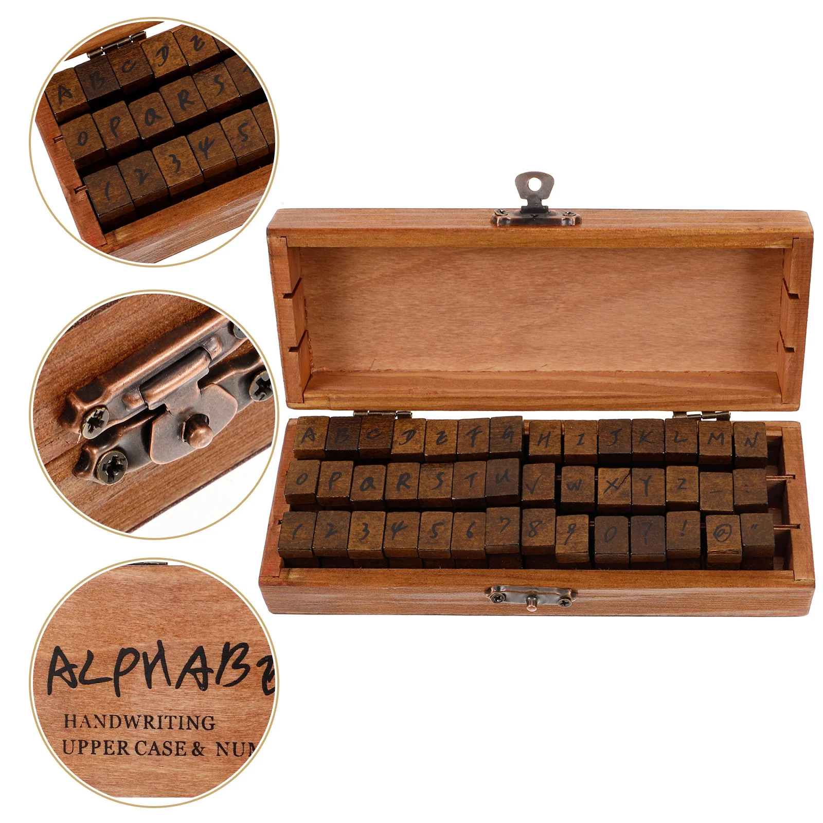 

1Set Wood Alphabet Stamps Durable Scrapbooking Small Letter Stamps for Journaling Cards Crafts DIY Supplies Scrapbook Supplies