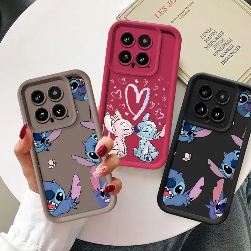 Disney Stitch Angle Phone Case for OPPO A72 A57 A54 A53 A55 A38 A17 A15 A16 A9 A5 A3s A16e A11 A18 Coque Soft Cover