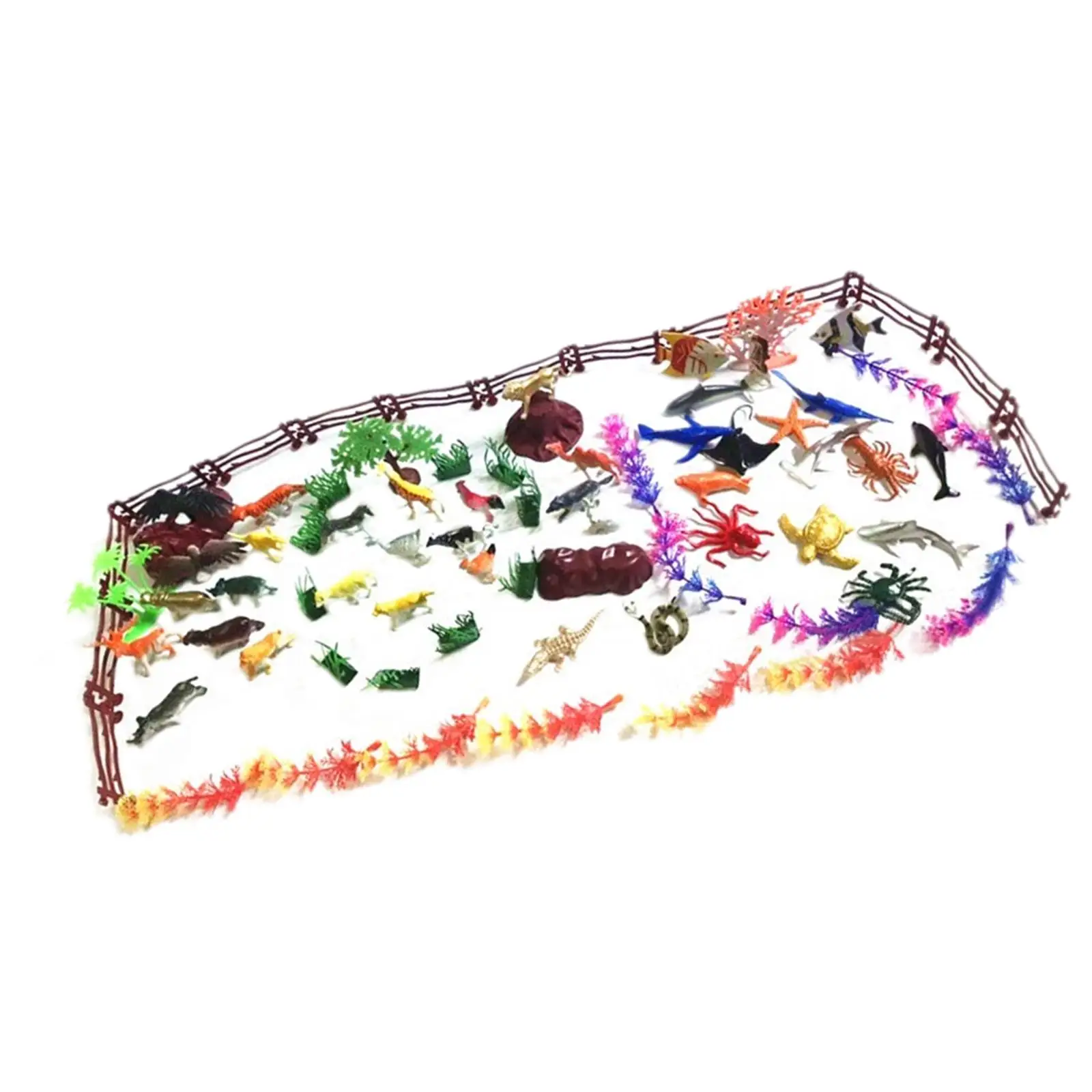 80 قطعة نموذج حيوانات للأطفال ألعاب تعليمية ، مشغولات يدوية ، هدايا الحفلات ، تماثيل لعبة حيوانات مجموعة محاكاة شخصيات حيوانات للأولاد #1