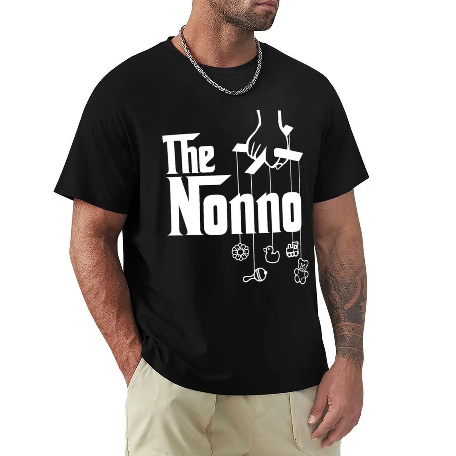 Mens The Nonno! Italian Grandpa Baby Shower Gift T-Shirt Casual All Match Short Sleeve T-Shirt