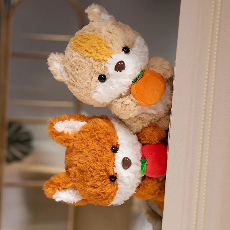 Cartoon The Fox Squirrel Stuffed Animals Plush Toys Cute Accompany Doll Stuffed Soft Sofa Pillow Cushion Education Toy Kids Gift