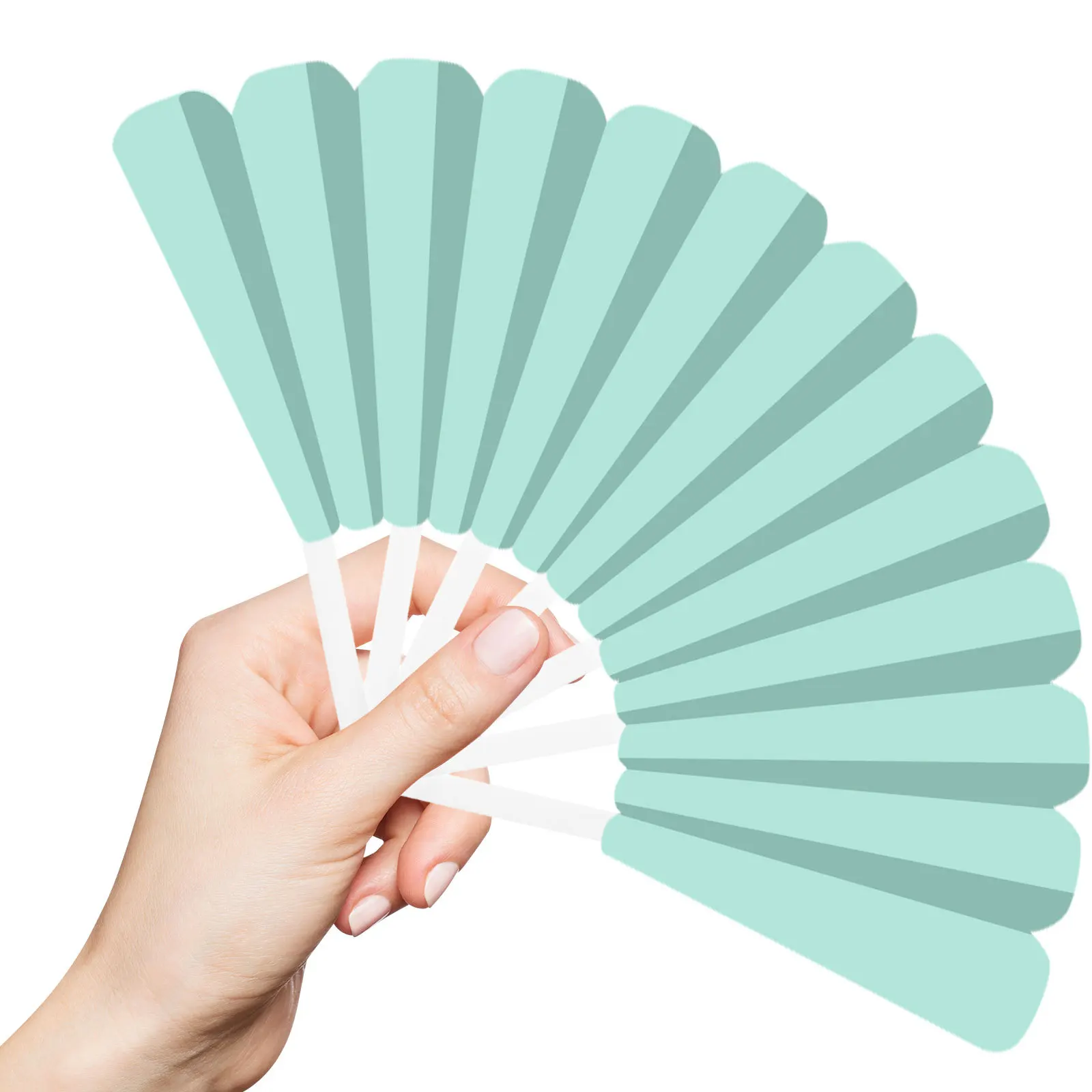 

10Pcs Folding Hand Fan Frame Plastic Durable Handle DIY Craft Material Creative Fan Making Frame DIY Fans for Crafts