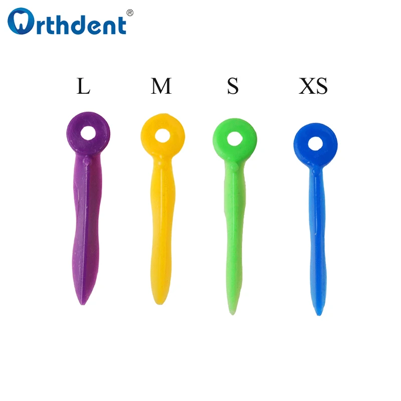 200Pcs/Box Disposable Dental Wedges Tooth Gap Wedge with End Circular Holes Plastic Dentist Oral Care Accessories 4Sizes