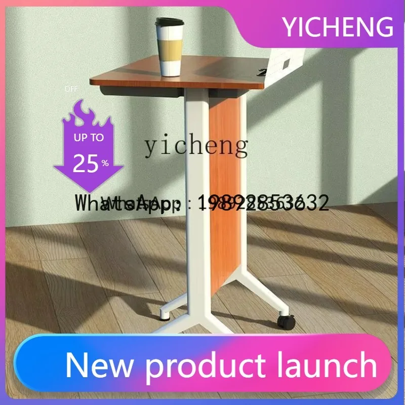 

Mobile Lecture Desk Speaker Desk School Teacher Reception Welcome Desk Host Lecture