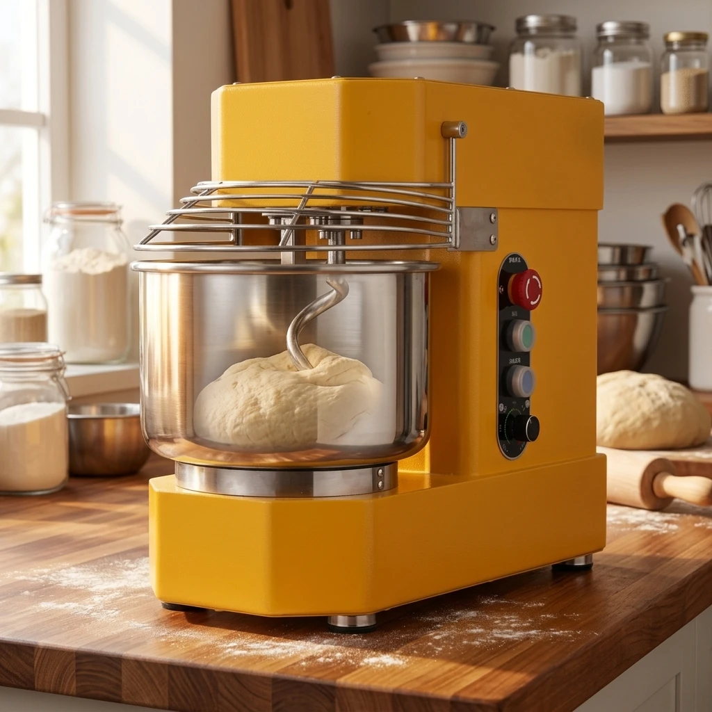 Spiral Mixer, Dough Mixer, Baking Equipment, Household Bread Pizza Maker 304 Stainless Steel Dough Mixer