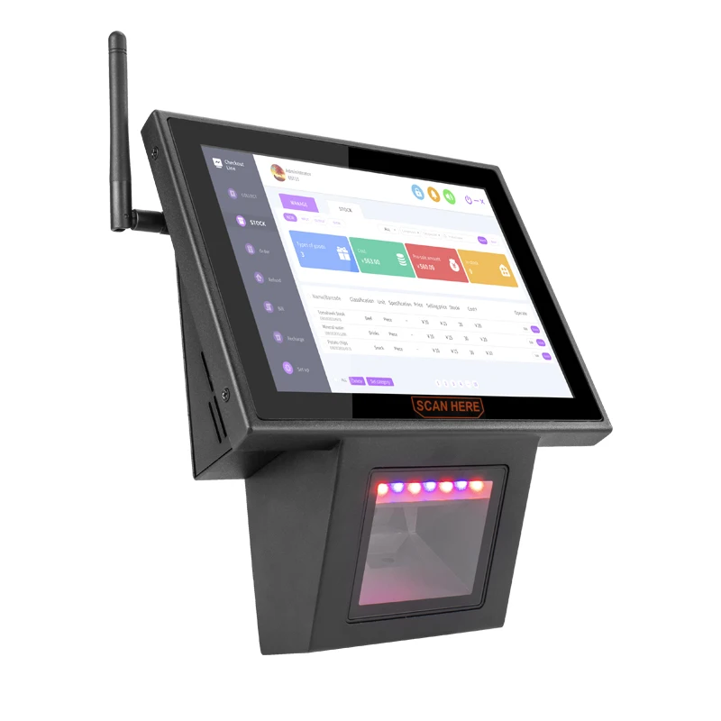 8 inch Windows OS POS System Touchscreen Price Checker For Supermarket Retail Chain Stores Checking Price