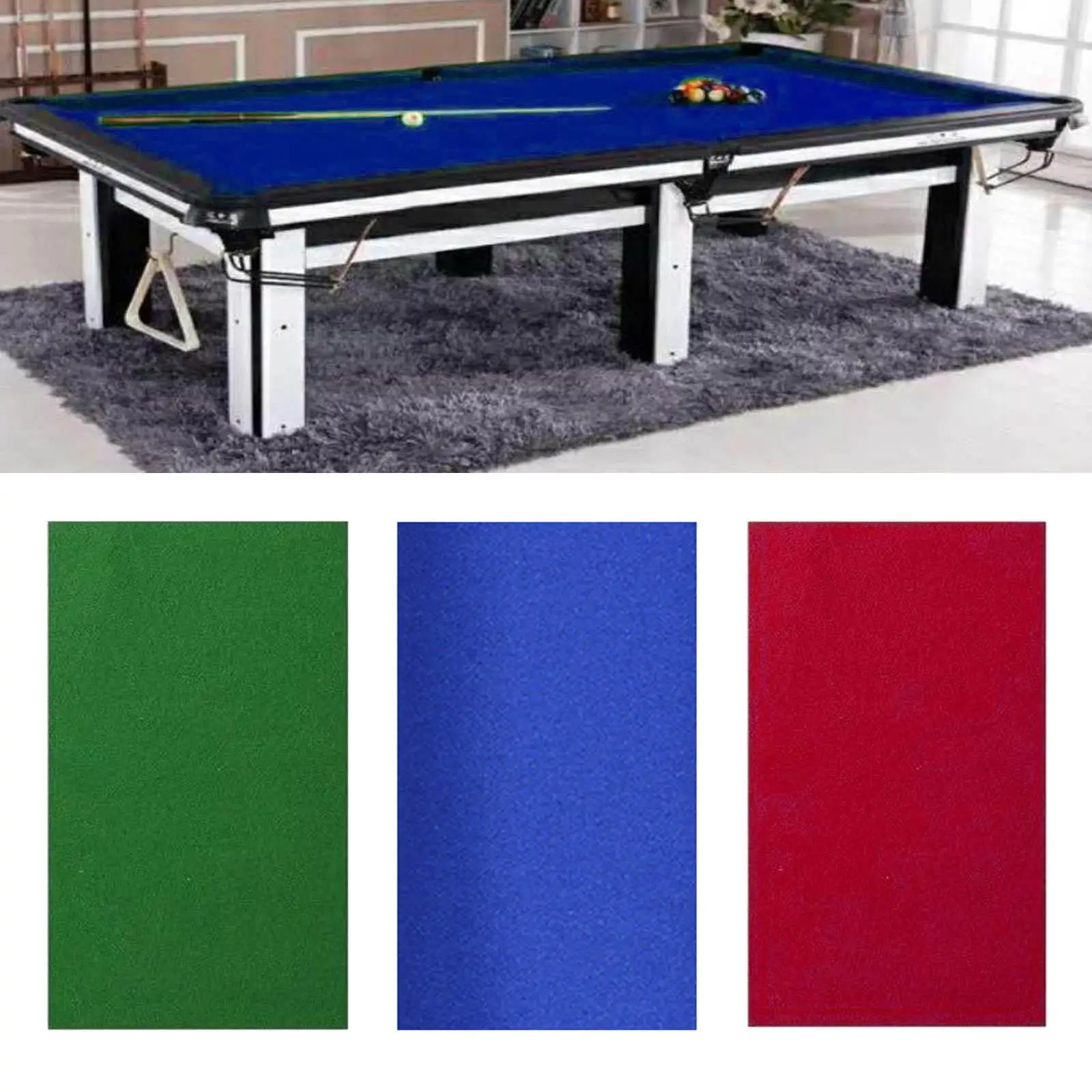 

High Stretch Wool Billiard Table Cloth Snooker Felt Professional Pool Table Replacement for Bars Clubs Home Game Room