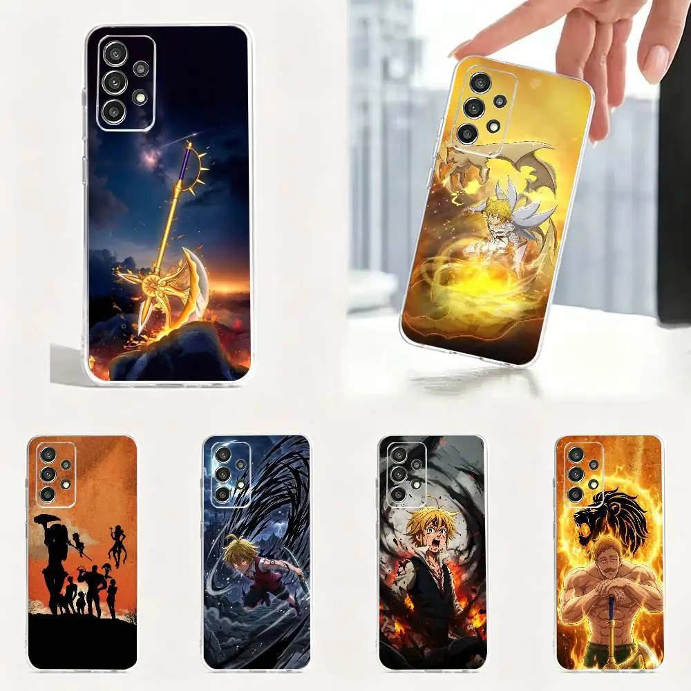 Adventure The Seven Deadly Sins anime Phone Case Transparent Soft case For Samsung S25,S24,S21,S22,S23,S30,Ultra,S20,Plus