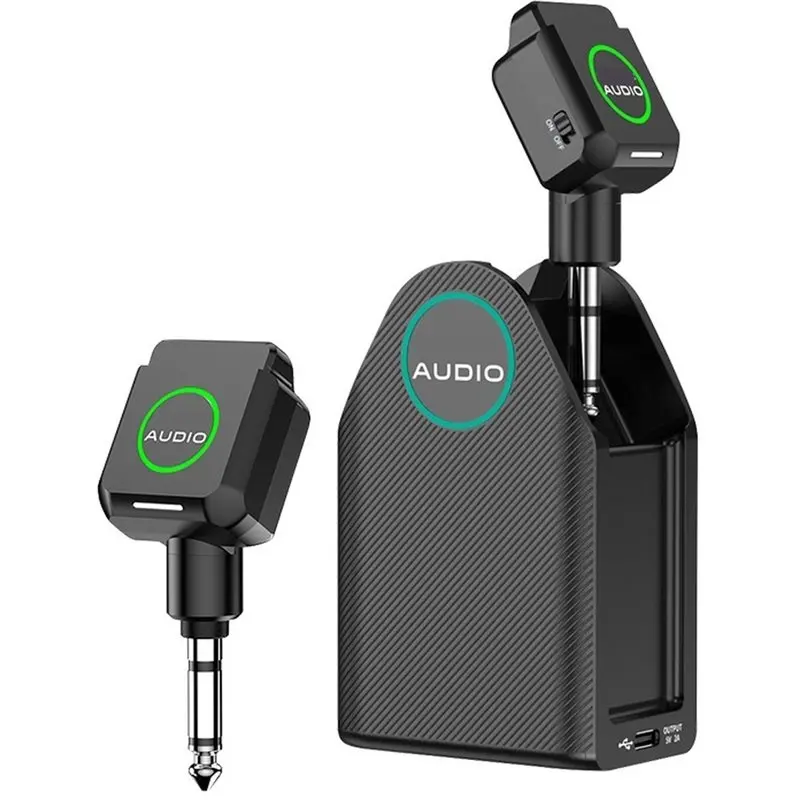 PHILE-Multi-Channel Wireless Guitar System 5.8Ghz Transmitter Receiver, Includes Charging Case 20H Battery