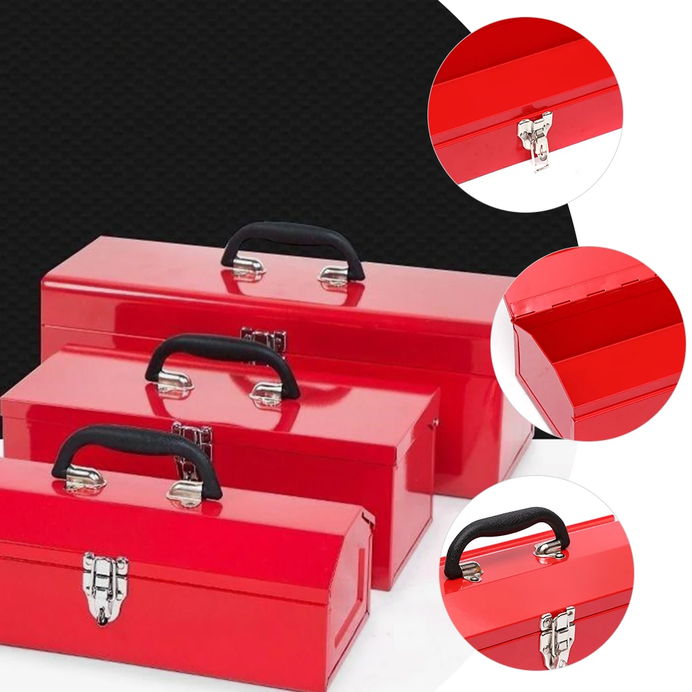 منظم ميكانيكا صندوق الأدوات، حافظة معدنية قوية، حاوية تخزين أدوات شديدة التحمل لورشة المرآب المنزلية