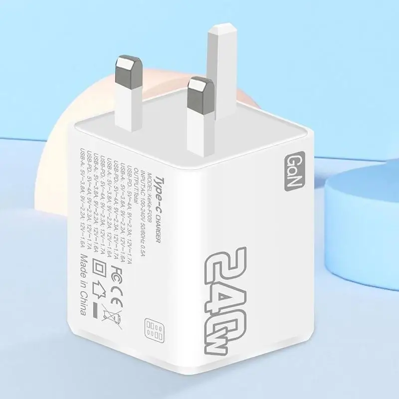 240W GaN USB C Charger 8 In 1 Fast Charging Power Adapter Portable for Family Travel Phone Laptop Charging view 5