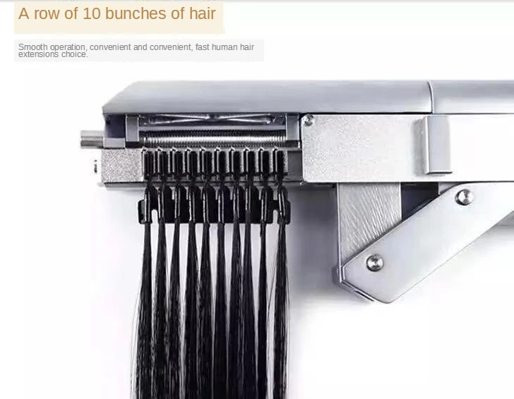 Hot Sale Stainless Steel Manual Fast Synthetic Hair Extension 6D Machine Ding Xinda Brand Model Ding Xinda-2