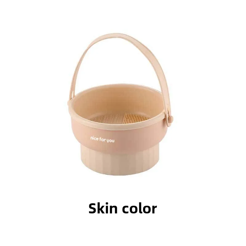 Makeup Brush Cleaning Box Silicone Beauty Egg Cleaning Tool Set Beauty Washing Bowl Storage Box Powder Puff Drying Rack
