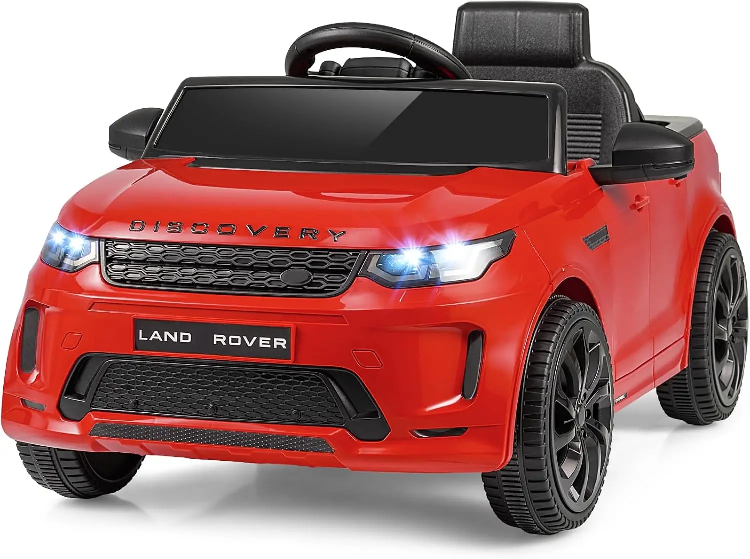 12V Kids Ride-On Electric Car, SUV-Style Vehicle with Parent Remote Control, Music, Horn, Song, Gift for Ages 3+, Red, 38” x 24” x 17” (L x W x H)