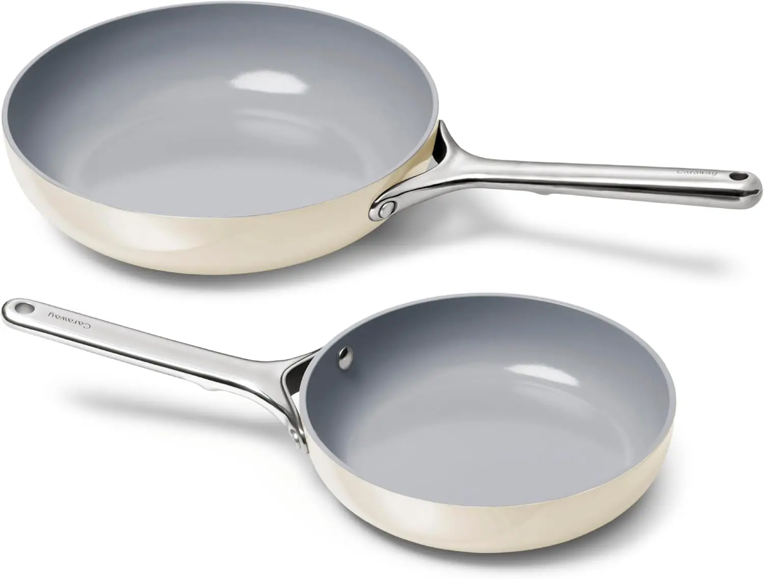 

Fry Pan Duo - Nonstick Ceramic Frying Pan (8" & 10.5”) - Non Toxic, PTFE & PFOA Free - Oven Safe & Compatible