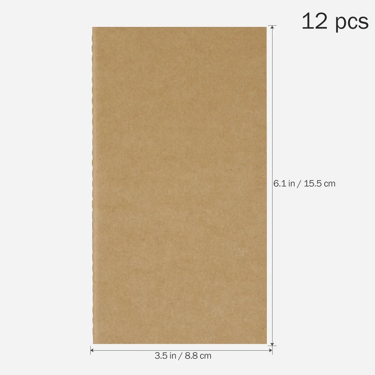 Notebooks Blank Notepad Mini for Work Dairy Horizontal Grid Kraft Paper Child Pocket