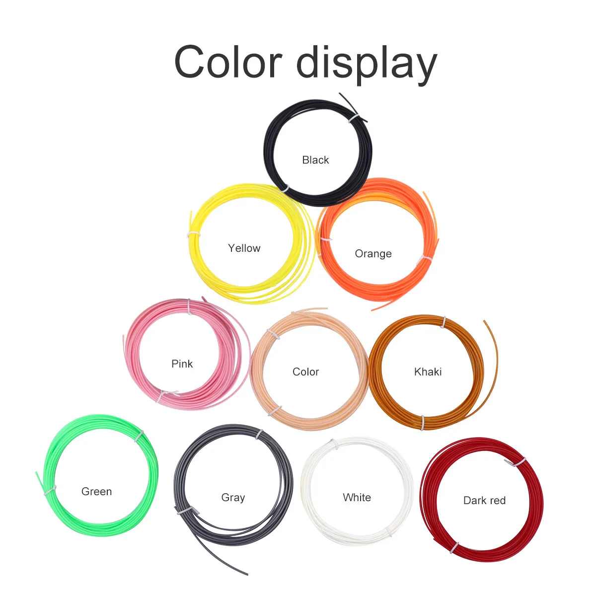 

Printing Filament 1.75Mm Pla Printer Filament Refills Biodegradable Smooth Extrusion For Pen 3D Printers 3D Printing