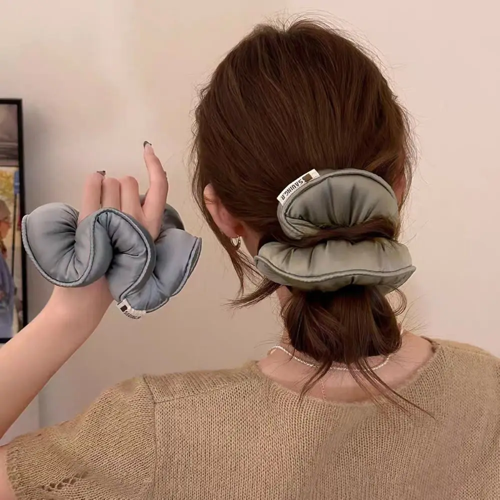 

Эластичная подушка, резинки для волос, мягкие трехмерные резинки для волос для толстой кишки, удобная одежда, атласные ленты для волос с наполнителем