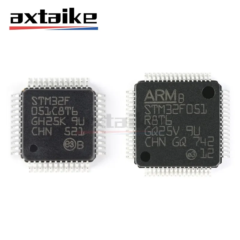 STM32F051C8T6 LQFP-48 STM32F051R8T6 LQFP-64 STM32F051 R8T6 STM32F 051C8T6 ARM Cortex-M0 32 bit Microcontroller MCU Chip IC SMD