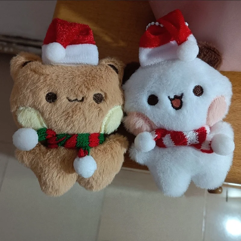 2025 Christmas Hat Bubu And Dudu Panda Pendants Magnets Bags Pendants Dolls Backpacks Couple Accessories Collection Gift Toys