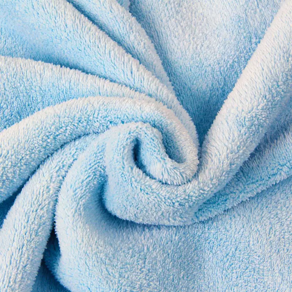 

Coral Fleece Bath Towel Large Soft Absorbent Quick-Drying Comfortable Shower Towel for Home Spa Hotel 120x100cm Blue