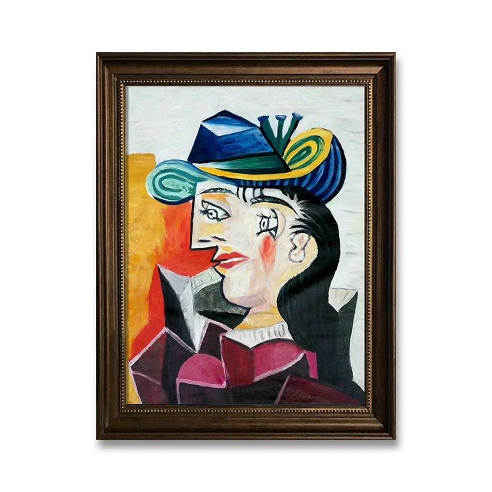 Large Figurative Painting on Canvas Abstract Color Wall Art Picasso Style  