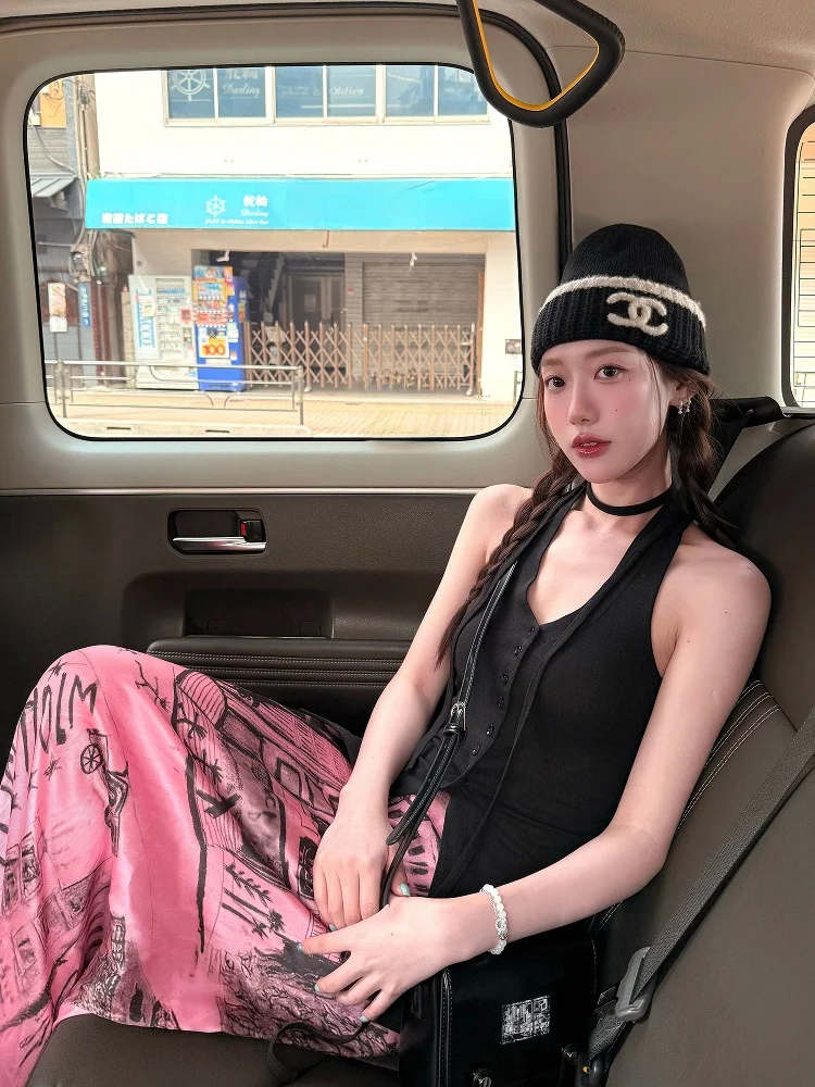 

Lamb Silk Wool Open Front Ne Tie Vest Svel Top Women Summer Cleanfit Sle Regular Length Pure Color Ladieswear