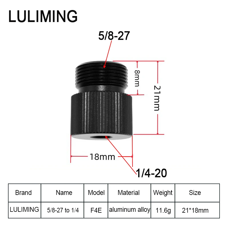 1/4 to 3/8 5/8-27 Conversion Screw Microphone Bracket 3/8 to 5/8-27 Screw Photography Accessory for DSLR Camera Microphone