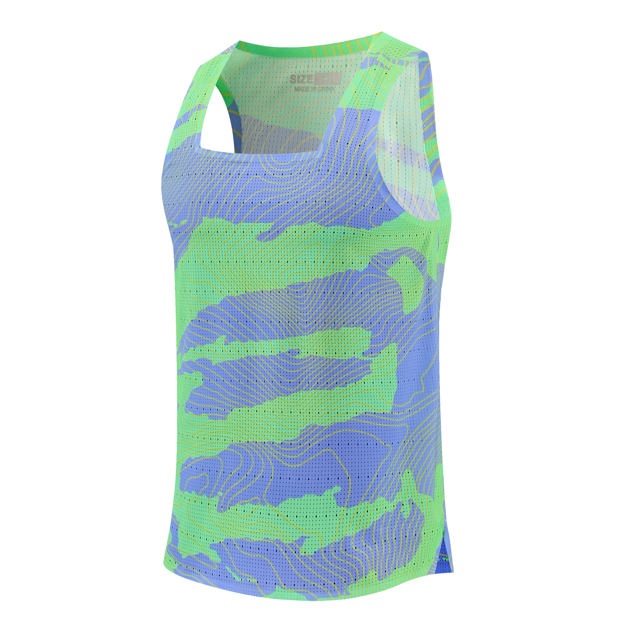 Herren-Laufweste für den Außenbereich, atmungsaktiv, leicht, Shirts, Oberteile, Athletik-Tanktop, Speed, Outdoor-Sport, Fitness, ärmellose Marathon-Weste
