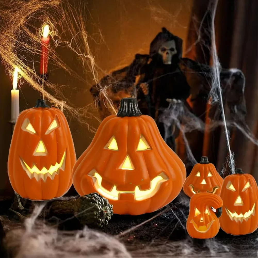 

Halloween Jack-o-lantern LED Party Decorations Halloween Scene Layout Decoration Pumpkin Lantern LED plastic Pumpkin Lantern