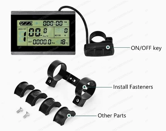

Дисплей для электрических велосипедов KT LCD3U, ЖК-дисплей, компьютер SM/водонепроницаемая вилка 24 В, 36 В, 48 В с USB-интерфейсом, аксессуары для велосипеда