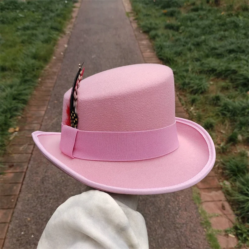 High Top abfallende Fedoras Hut Reiter Hut magische Leistung Hut Männer Zylinder Frauen Zylinder Sombrero Hombre – Detail 8