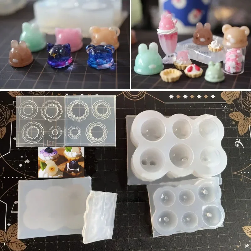 DIY rzemieślnicze tarta jajeczna w kształcie lizaka silikonowa forma z żywicy epoksydowej lustro rzemiosło formy silikonowe formy narzędzie do tworzenia biżuterii