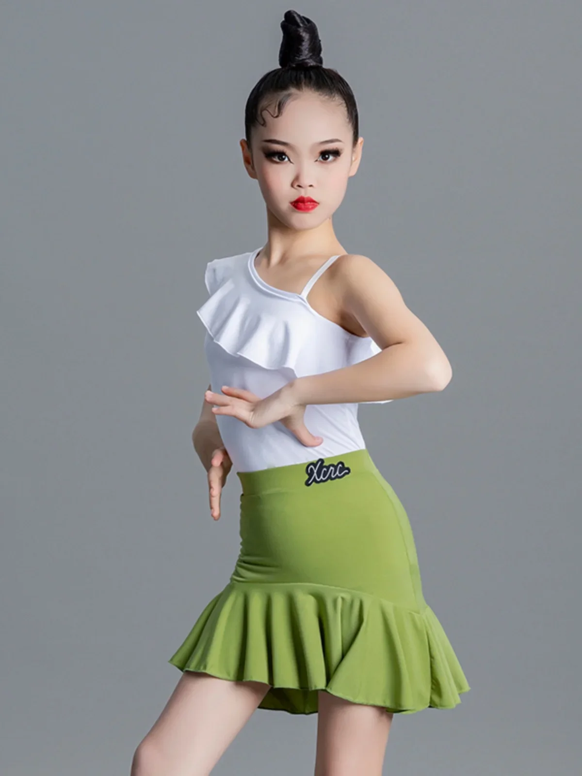 Sukienka do tańca latino dla dziewcząt dzieci do sali balowej kostium taneczny dzieci Rumba Cha Cha Samba sukienki Tango scena taneczna odzież sportowa