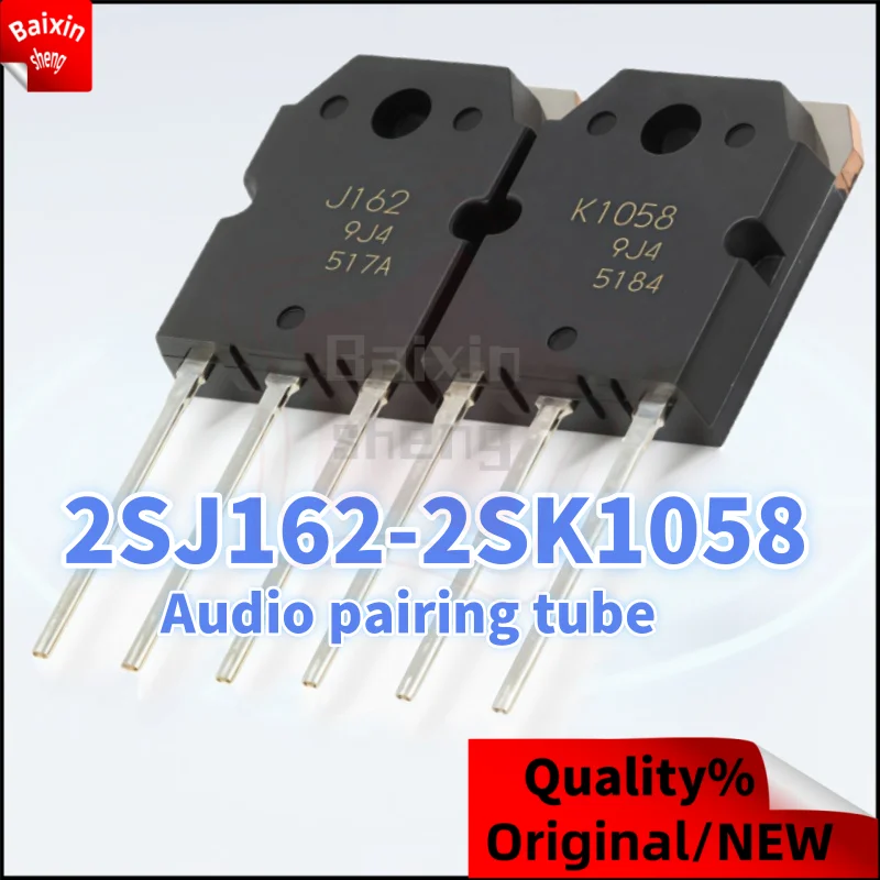 

10PCS NEW 2SJ162 2SK1058 TO-3P J162 K1058 Audio transistor pair