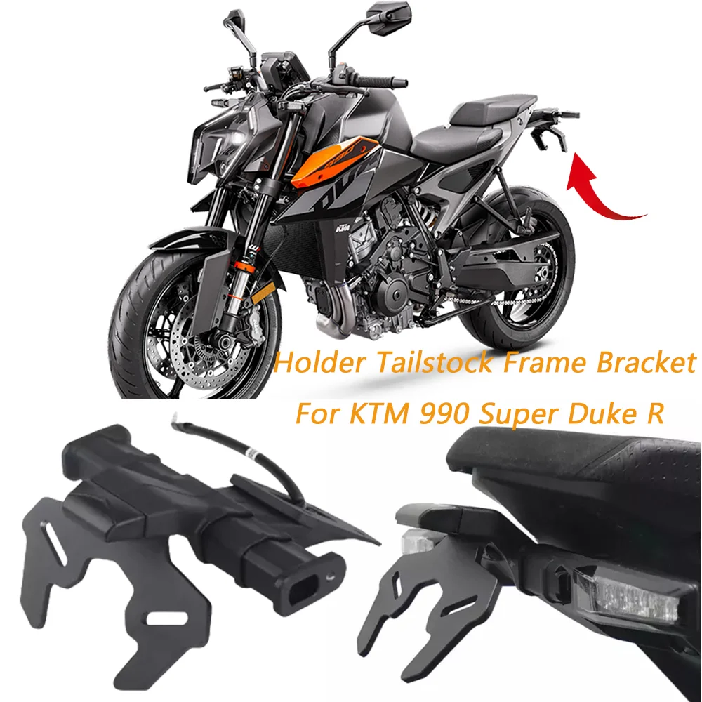 

For 990 Super Duke R 2024-UP New License Plate Holder Rear Tail Tidy Fender