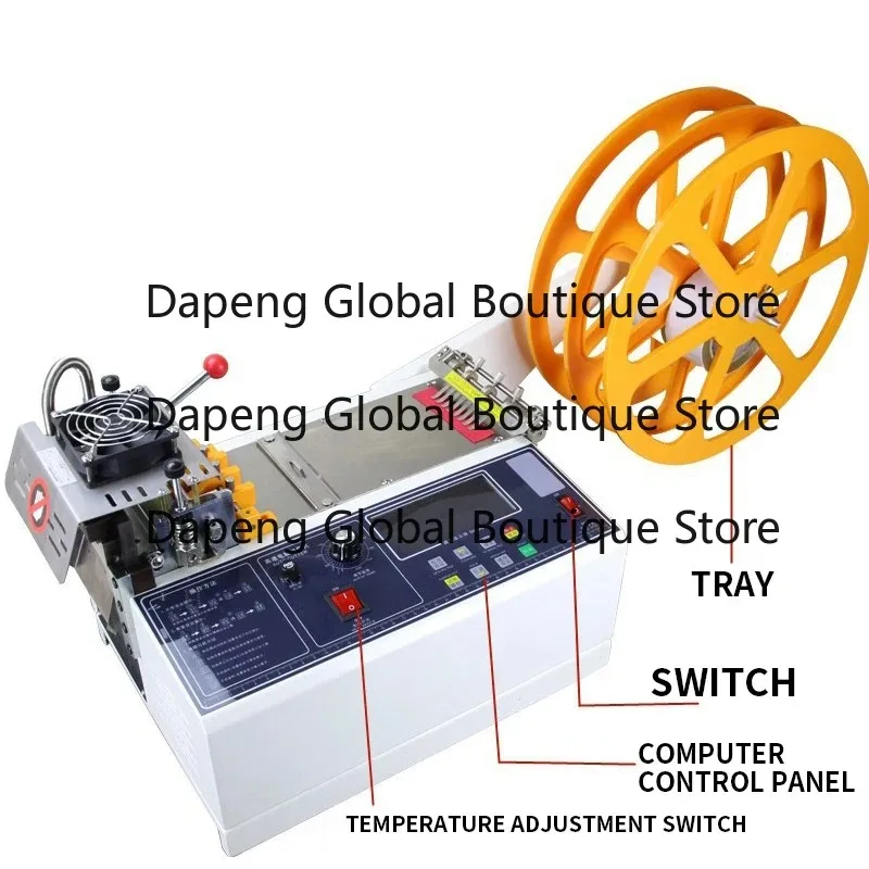 Automatic Computerized Tape Cutting Machine Cold and Hot Zipper Cutting velcr Automatic Cutting Ribbon Machine Elastic Band
