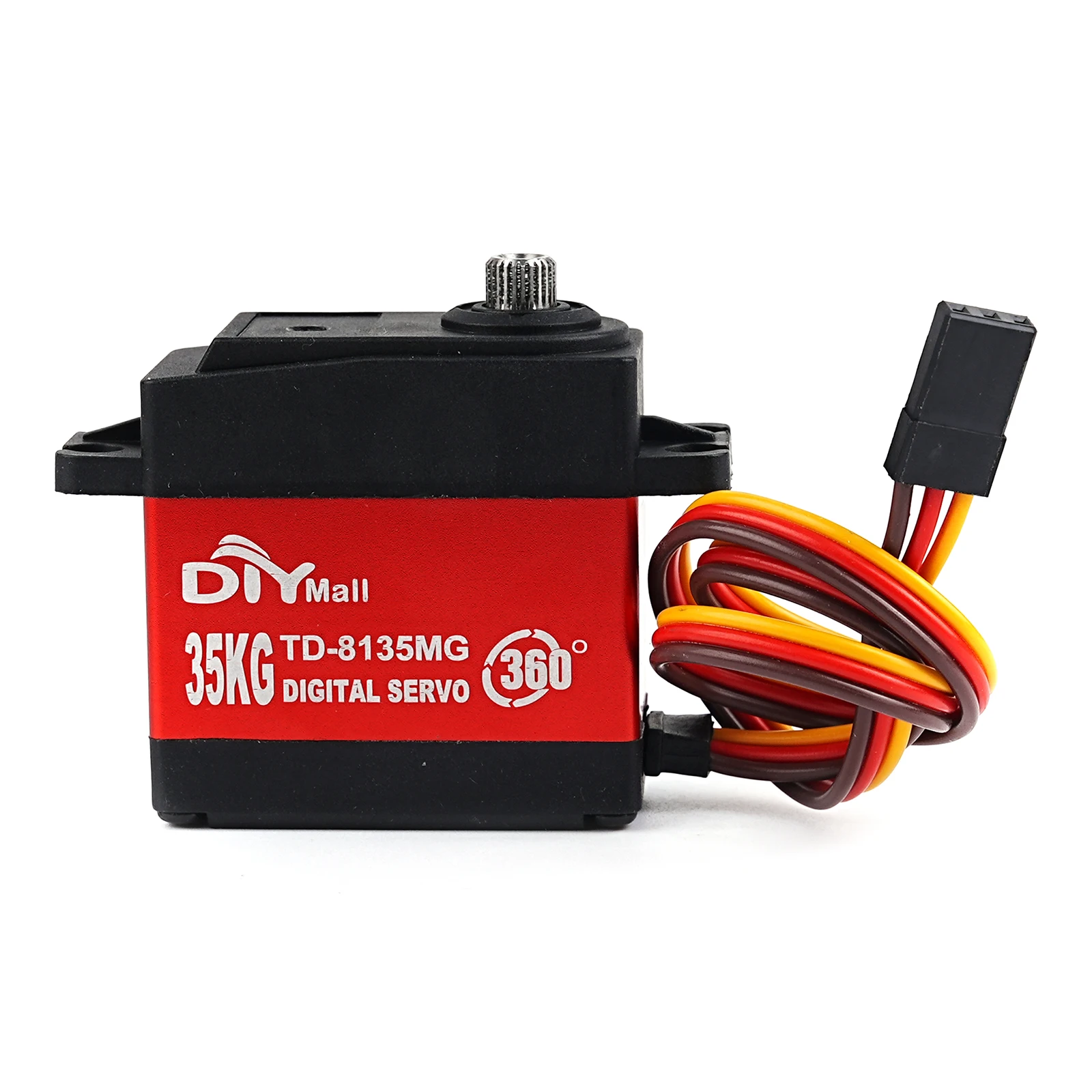 TD-8135MG 35KGデジタルサーボモーター 360度制御可能 防水 高トルク 25Tメタルアーム付き RCカー ボート ロボット DIY用