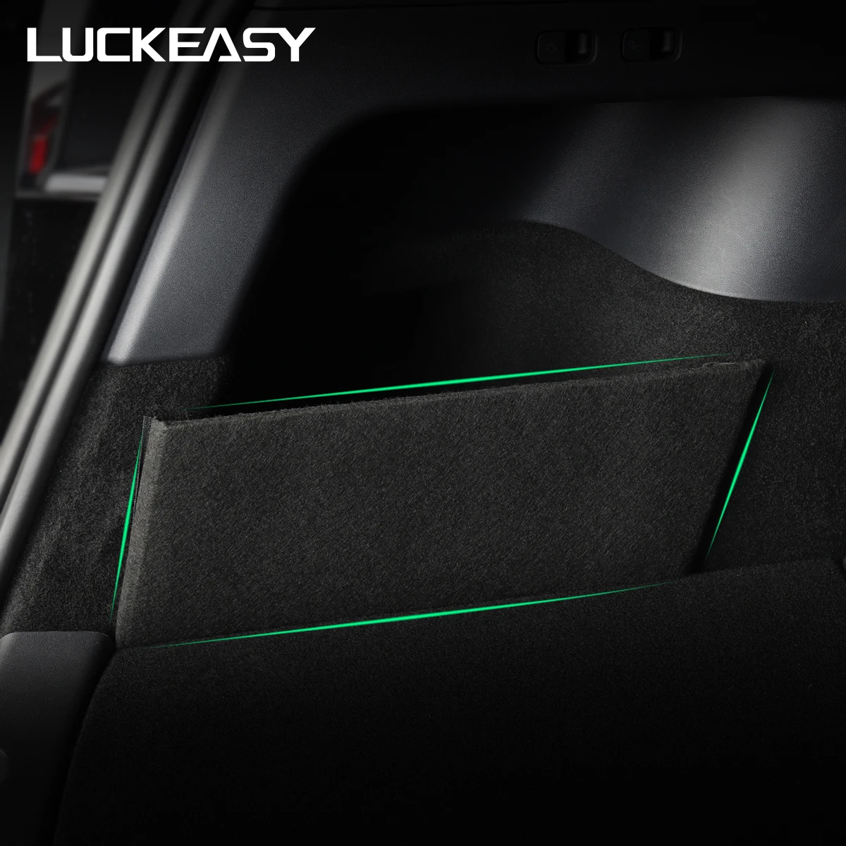 LUCKEASY Auto Accessories Interior For Tesla Model Y 2020-2024 Car Back Trunk Left Side Right Side Storage Partition Decoration