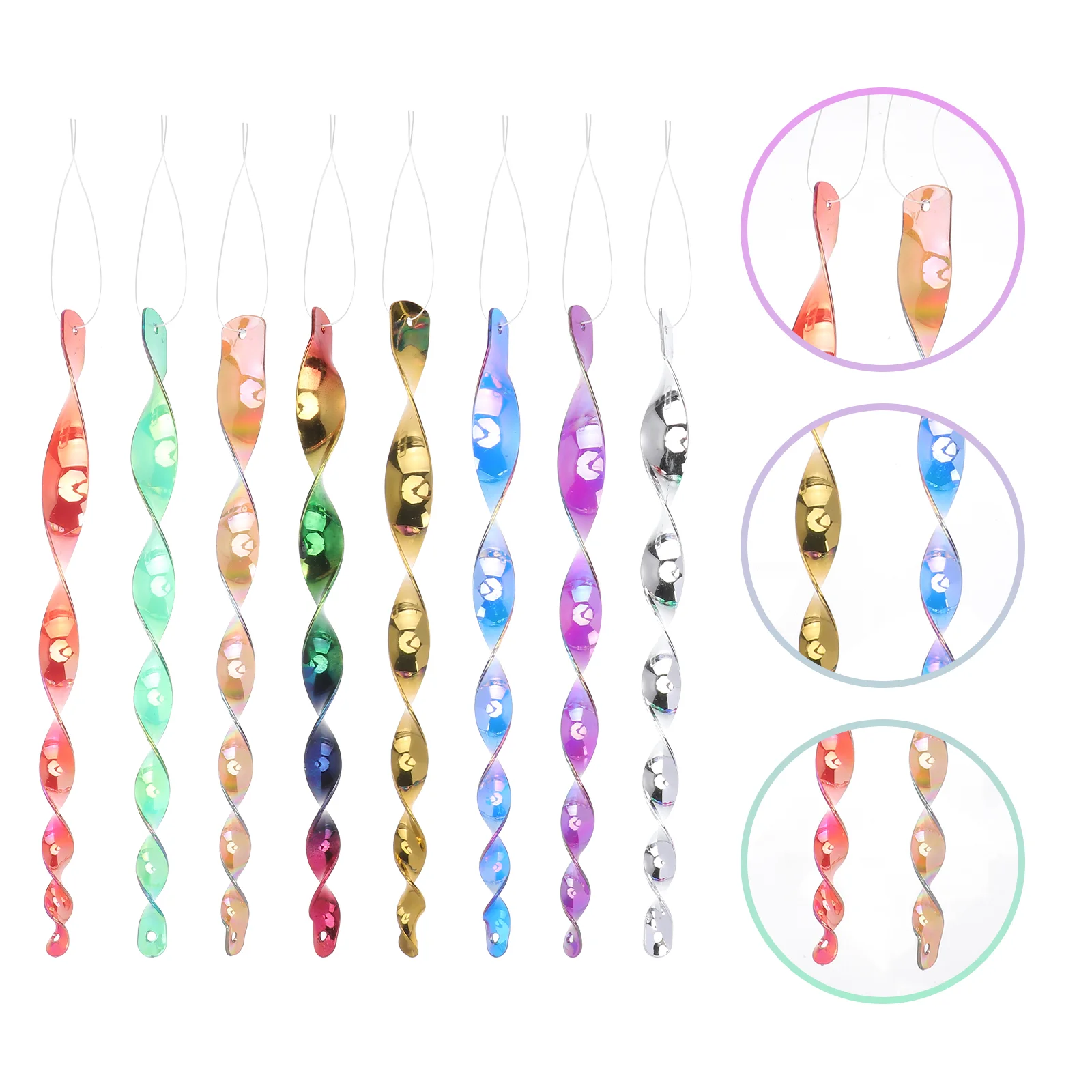 Hanging Bird Spinners Control 30cm Spiral Repelling Sticks Repellers Outdoor Aviary