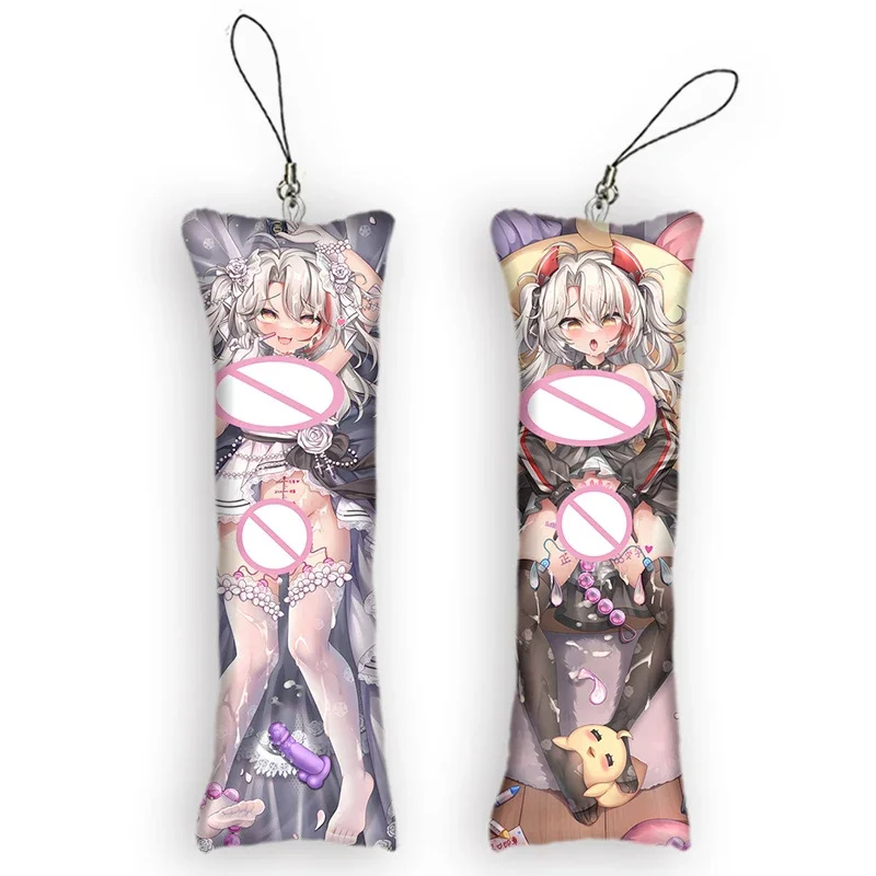 

New Pattern Little Prinz Eugen Cute Anime Key Chain Azur Lane Mini Dakimakura Keychain Small Pillow Decor Pendant Otaku Gift Ba