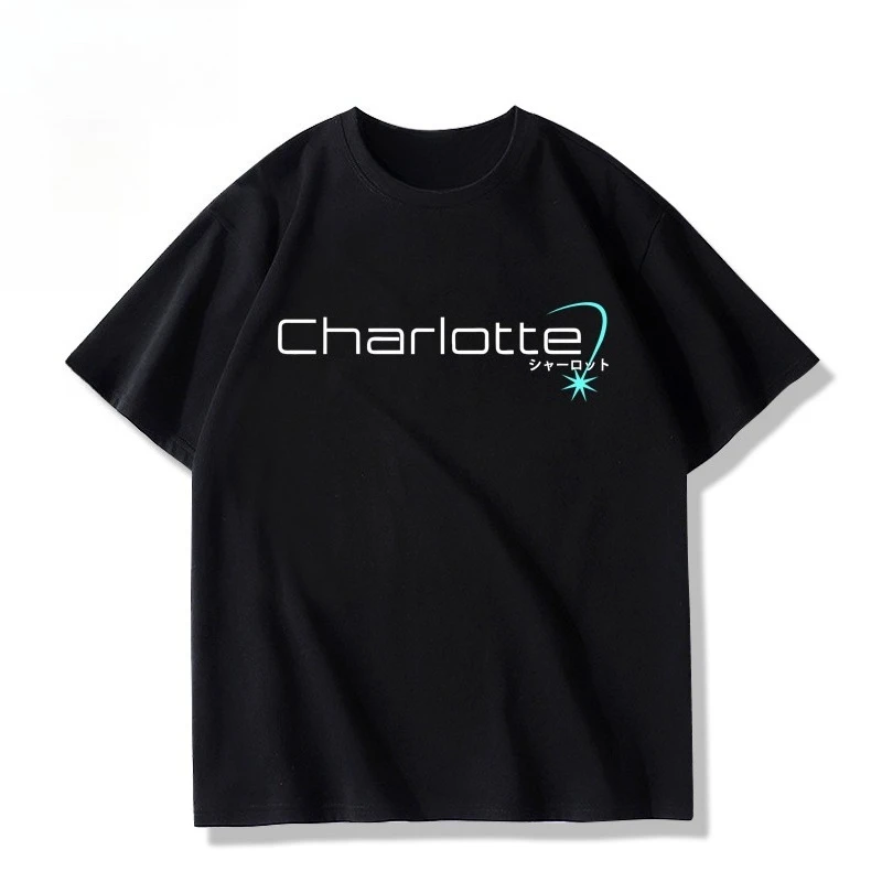 

Key Club Charlotte Youri Nayo Joint Peripheral Cotton Short-sleeved T-shirt Men's and Women's Summer Clothes Sports and Leisure